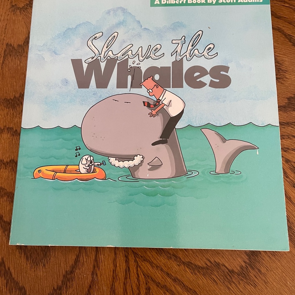 Shave the Whales Kids Book - Teal and Light Blue Cover
